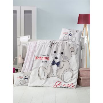 Set lenjerie 6 piese Bumbac Ranforce Teddy 120x60 cm