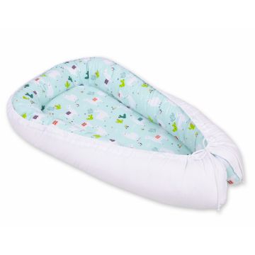 Babynest bebelusi pentru dormit Lama Mint White