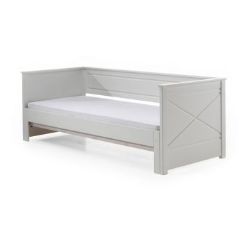 Pat pentru copii alb cu extensie suplimentară 180x200/90x200 cm PINO – Vipack