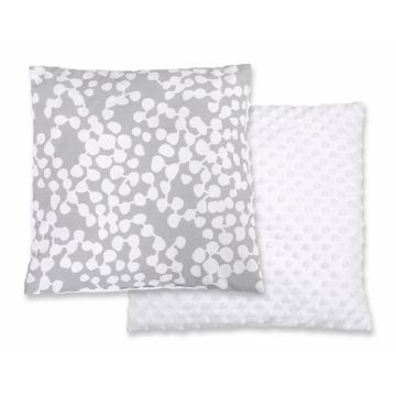 Perna bebelusi cu doua fete 35x35 cm Bubbles Gray