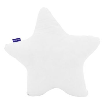 Pernă din bumbac pentru copii Mr. Fox Estrella, 50 x 50 cm, alb