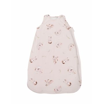 Sac de dormit de vara 95 cm bumbac ranforce bunnies beige