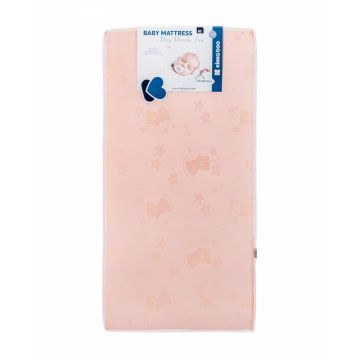 Saltea cu husa detasabila KikkaBoo DayDream Lux 60x120x10cm Bear Pink