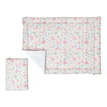 Set pătură și pernă pentru copii Pinio Floral, 100 x 135 cm