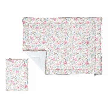 Set pătură și pernă pentru copii Pinio Floral, 100 x 135 cm