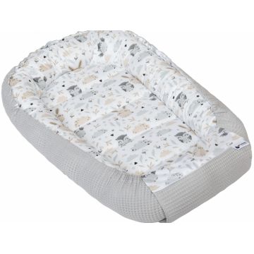 Babynest 2 in 1 din bumbac Waffle Glade Grey