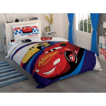 Lenjerie de pat Tac 3 piese Disney Cars Race