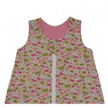 Sac de dormit copii 0.8 tog KidsDecor Dansul Fluturasilor din bumbac 70 cm