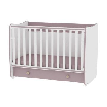 Lorelli - Pat lemn balansoar 60x120 Dream White/Cappuccino