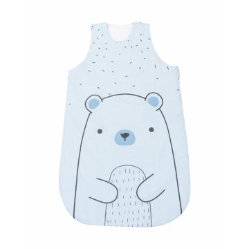 Sac de dormit KikkaBoo 0-6 luni Bear with me Blue