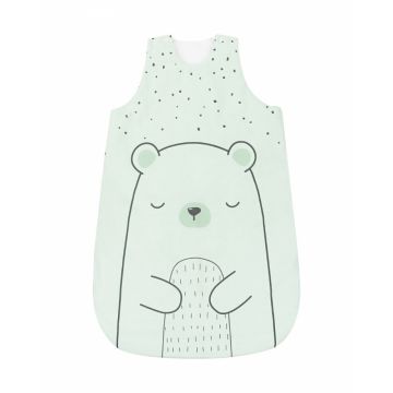 Sac de dormit KikkaBoo 0-6 luni Bear with me Mint