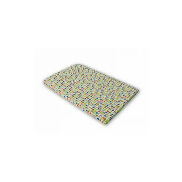 KidsDecor - Cearceaf cu elastic Mozaic Imprimat, Cu patratele din Bumbac, 107x60 cm