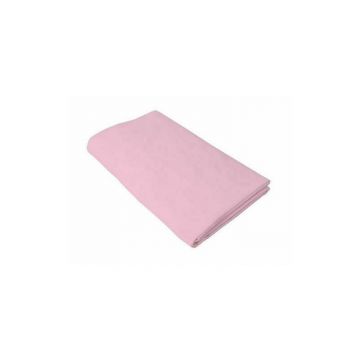KidsDecor - Cearceaf roz, , cu elastic, patut bebelus 52x95 cm