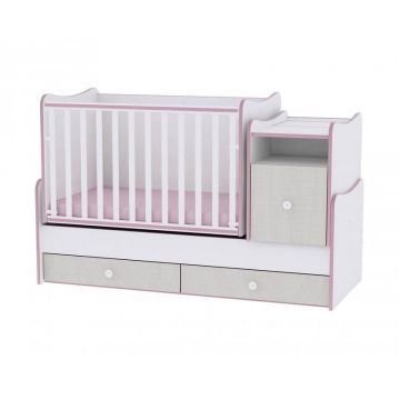 Lorelli - Mobilier transformabil Trend Plus , White Pink Crossline