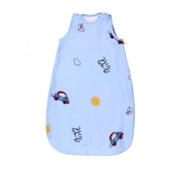 Lorelli - Sac de dormit de iarna, 100 cm, bumbac ranforce, Bear & Car Blue