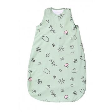 Lorelli - Sac de dormit de iarna, 80 cm, bumbac ranforce, Lamb Green