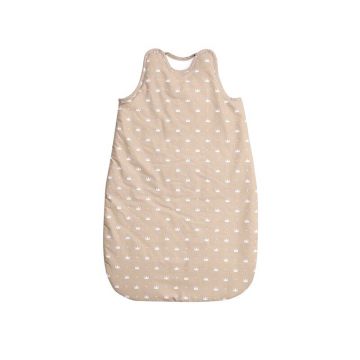 Lorelli - Sac de dormit de vara 100 cm bumbac ranforce Latte Crowns