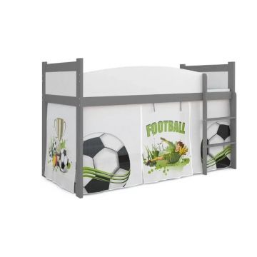 MyKids - Patut tineret Twist Antresola 02, 184x80 cm, Football
