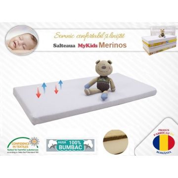 Saltea fibra cocos MyKids Merinos 120x60x11 (cm)