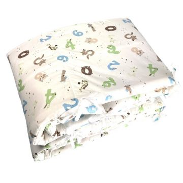Set 4 aparatori laterale pufoase h35 pat 120x60 cm Cifre nazdravane