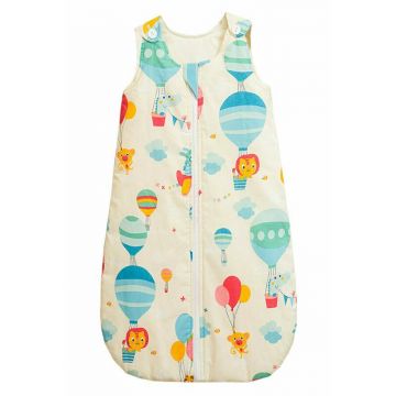 KidsDecor - Sac de dormit fara maneci Balonase 85 cm din Bumbac, 85x34 cm, 6-12 luni, Tog 0.8