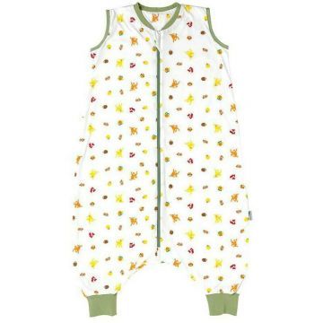 Slumbersac - Sac de dormit cu picioruse Forest Friends din Bumbac, 120x60 cm, 5-6 ani, Tog 0.5