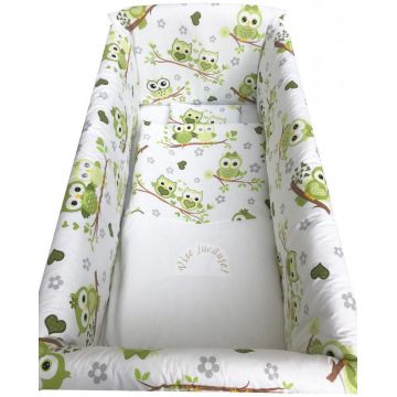 Lenjerie de pat Maxi Bufnite indragostite 140x70 cm