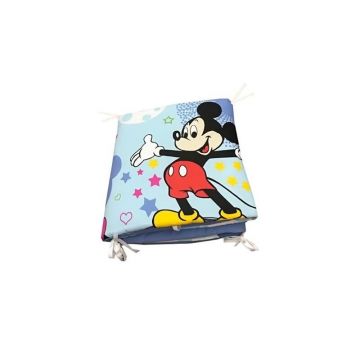 Aparatori laterale protectii laterale pat pufoase 120x60 cm h39cm Deseda Mickey Mouse