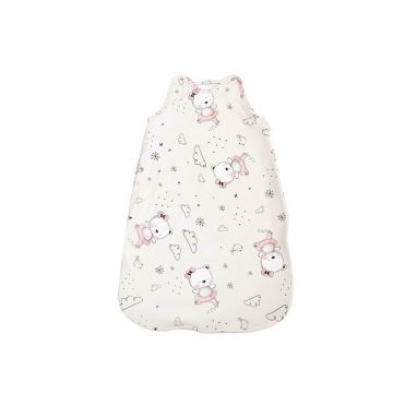 Lorelli - Sac de dormit fara maneci , Ballerina Bear, Pentru copii cu inaltimea maxima de 95 cm, Pentru toamna/iarna, din Bumbac, Roz