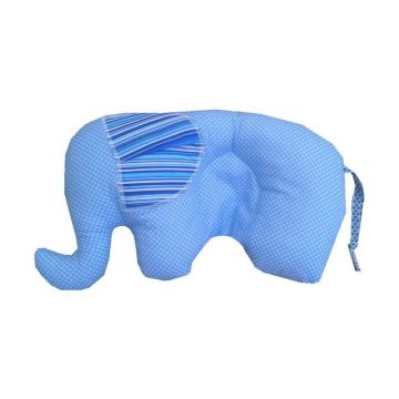Perna pt formarea capului bebelusului Elefantel - Buline albe pe albastru