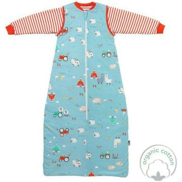 Slumbersac - Sac de dormit cu maneca lunga detasabila Farmyard 130 cm 2.5 Tog