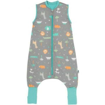 Slumbersac - Sac de dormit cu picioruse si talpa antiderapanta Safari 120 cm + manseta 1.0 Tog