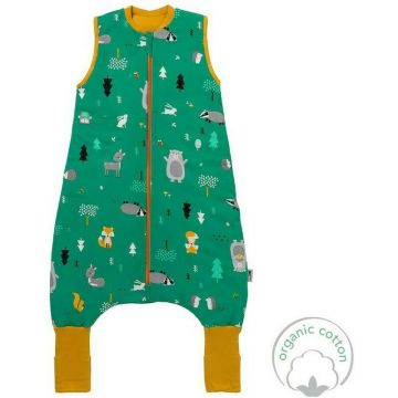 Slumbersac - Sac de dormit cu picioruse si talpa antiderapanta Woodland Animals 100 cm + manseta 1.0 Tog