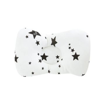 Bambinice - Perna bebelusi Comfy, Alb/Negru/Stars