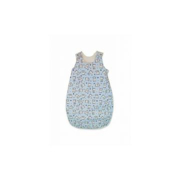 KidsDecor - Sac de dormit fara maneci Baby bear 70 cm din Bumbac, 70x30 cm, 3-9 luni, Tog 0.5, Albastru