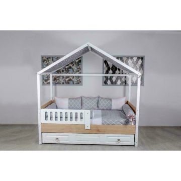MyKids - Lenjerie Montessori 8 Piese Queen QN121 95x195 cm