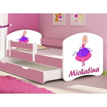 Patut Tineret MyKids Ballerina cu Sertar si Saltea 160x80