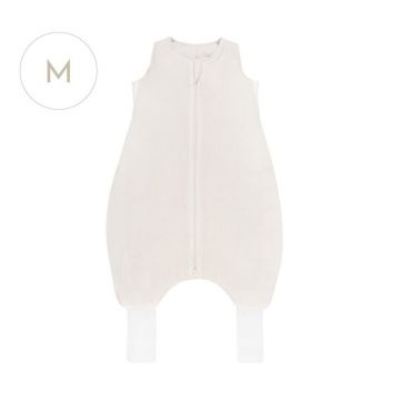 Sac de dormit cu picioare, in si vascoza 2.5 Tog, Iniana Cloud Dancer White, M, 3 ani+