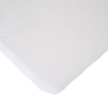 Childhome - Cearsaf saltea 75x95 cm , Tricot Alb