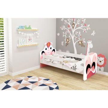 MyKids - Patut junior cu saltea Animals , Unicorn, 140x70 cm
