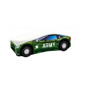 Pat Tineret MyKids Race Car 07 Army-140x70