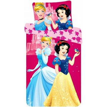 Suncity - Set lenjerie pat copii Princess Cinderella and Snow White 90x140 40x55 CTL69867