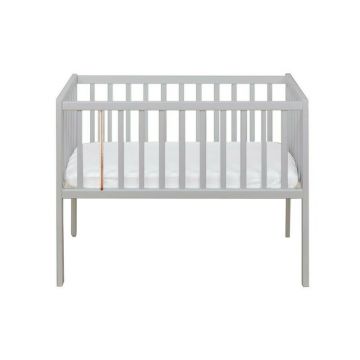 Woodies - Stardust Crib - Patut Mic 90 x 40 cm gri, Din Lemn Masiv