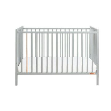 Woodies - Stardust Gri - Patut Bebe Din Lemn Masiv, 120 cm x 60 cm, Design Impunator, Confortabil, Rezistent, 4