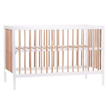 Patut Childhome Cot 97 Fag 60x120 cm, Natural/Alb