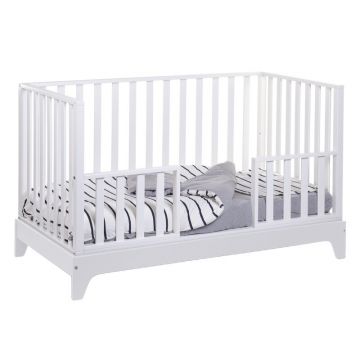 Childhome - Patut Ref 17 cu laterala detasabila 70x140 cm, MDF Alb
