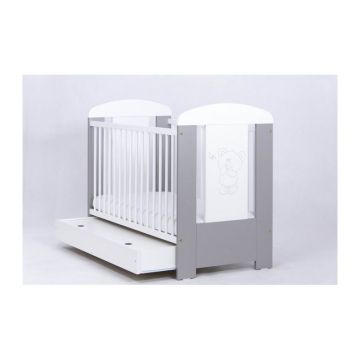 Drewex - Patut Bear cu sertar Silver