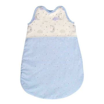 Lorelli - Sac de dormit de vara (0-6 luni), Moon & Stars Blue