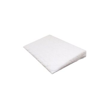 Perna cu plan inclinat la 30 de grade, Babyneeds, Din burete, Husa detasabila, 60x36 cm, Alb 