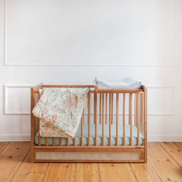 Woodies safe dreams - Patut cu sertar independent din lemn pentru bebe. inaltime saltea reglabila. Boho vintage 120 60 cm